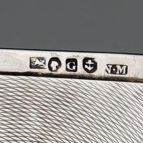 1855年 英国アンティーク 純銀製カードケース 55g Nathaniel Mills